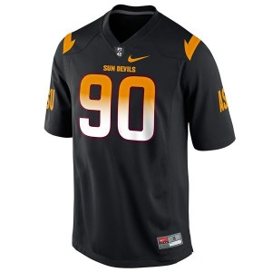Arizona State Sun Devils (ASU) Will Sutton #90 Black Men Stitch Jersey Nike