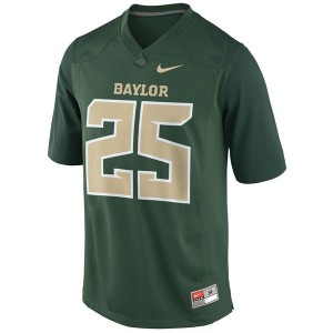 Baylor Bears Lache Seastrunk #25 Green Men Stitch Jersey Nike