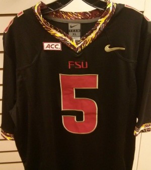 Florida State Seminoles (FSU) Jameis Winston #5 Black Men Stitch Jersey Nike