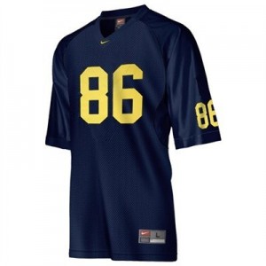 Michigan Wolverines Mario Manningham #86 Blue Men Stitch Jersey Nike