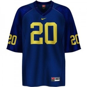 Michigan Wolverines Mike Hart #20 Blue Men Stitch Jersey Nike