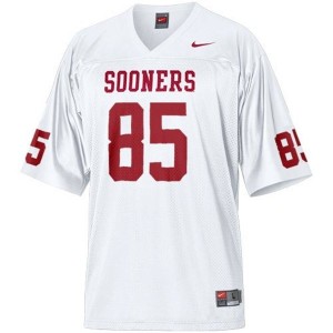 Men Oklahoma Sooners #85 Ryan Broyles White Nike Stitch Jersey