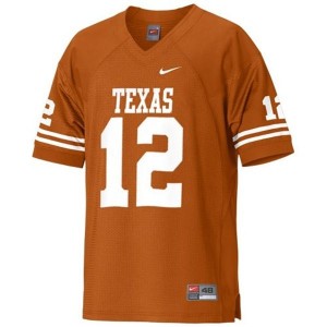 Texas Longhorns Colt McCoy #12 Orange Men Stitch Jersey Nike