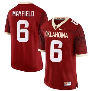 Baker Mayfield #6 Oklahoma Sooners Nike Mens & Youth Football Jersey - Crimson
