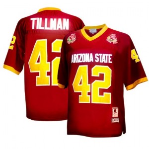 Nike Arizona State Sun Devils (ASU) #42 Pat Tillman Men Stitch Jersey - Red