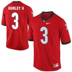 Nike Georgia Bulldogs #3 Todd Gurley II Men Stitch Jersey - Red