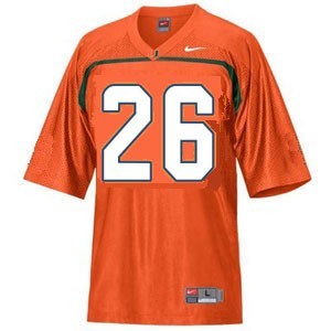 Miami Hurricanes Sean Taylor #26 Orange Men Stitch Jersey Nike