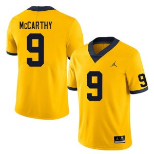Brand Jordan Michigan Wolverines J.J. McCarthy #9 Yellow Men Limited Jersey