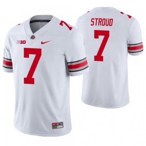 Nike Ohio State Buckeyes #7 C.J. Stroud Men Stitch Jersey - White