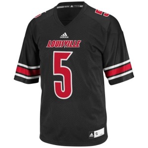 Louisville Cardinals Teddy Bridgewater #5 Black Men Stitch Jersey Adidas