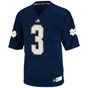 Notre Dame Fighting Irish Joe Montana #3 Blue Men Stitch Jersey Adidas
