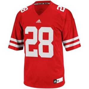 Adidas Wisconsin Badgers #28 Montee Ball Youth(Kids) Jersey - Red