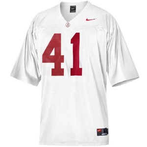 Men Alabama Crimson Tide #41 Courtney Upshaw White Nike Stitch Jersey