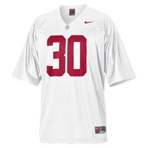 Men Alabama Crimson Tide #30 Dont'a Hightower White Nike Stitch Jersey