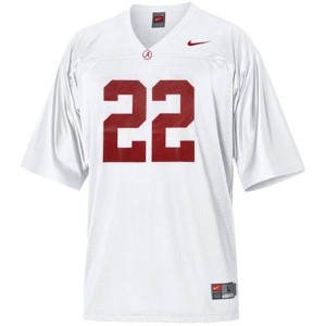 Men Alabama Crimson Tide #22 Mark Ingram White Nike Stitch Jersey