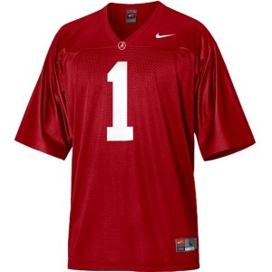 Nike Alabama Crimson Tide #1 Nick Saban Men Stitch Jersey - Red