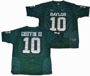 Baylor Bears Robert Griffin III #10 Green Men Stitch Jersey Nike