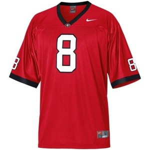 Nike Georgia Bulldogs #8 A.J. Green Men Stitch Jersey - Red