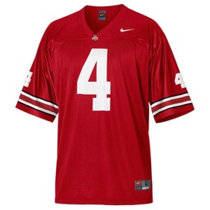 Nike Ohio State Buckeyes #4 Kirk Herbstreit Men Stitch Jersey - Red