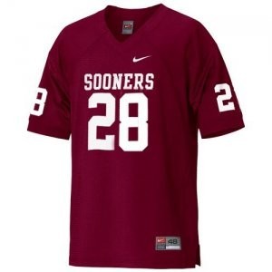 Nike Oklahoma Sooners #28 Adrian Peterson Men Stitch Jersey - Red