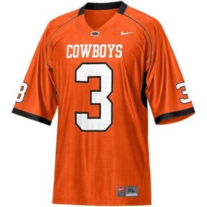 Oklahoma State Cowboys Brandon Weeden #3 Orange Men Stitch Jersey Nike