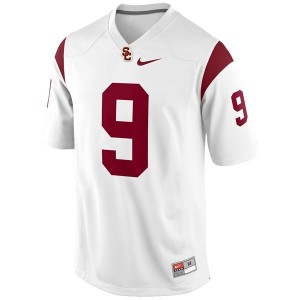 Men USC Trojans #9 Marqise Lee White Nike Stitch Jersey