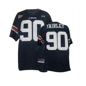 Auburn Tigers Nick Fairley #90 Blue Youth(Kids) Jersey Under Armour