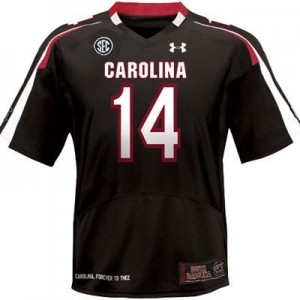 South Carolina Gamecocks Connor Shaw #14 Black Youth(Kids) Jersey Under Armour