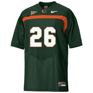 Miami Hurricanes Sean Taylor #26 Green Men Stitch Jersey Nike