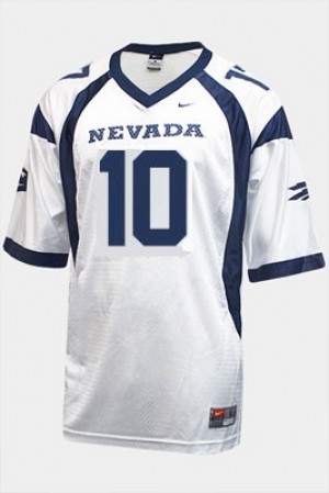 Youth(Kids) Nevada Wolf Pack #10 Colin Kaepernick White Nike Jersey