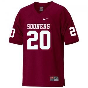 Nike Oklahoma Sooners #20 Billy Sims Men Stitch Jersey - Red