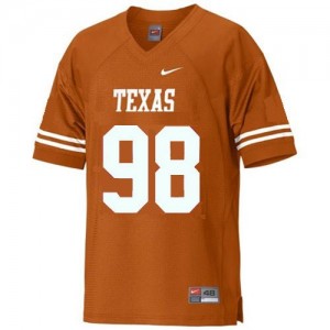Texas Longhorns Brian Orakpo #98 Orange Men Stitch Jersey Nike