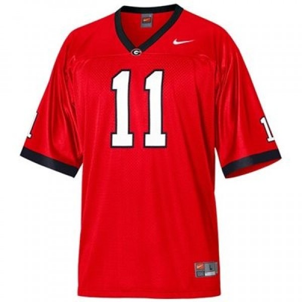 Nike Georgia Bulldogs #11 Aaron Murray Men Stitch Jersey - Red