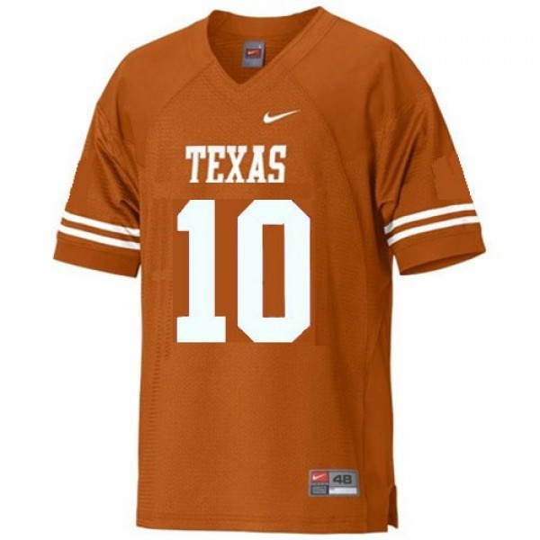 Nike Texas Longhorns #10 Vince Young Youth(Kids) Jersey - Orange